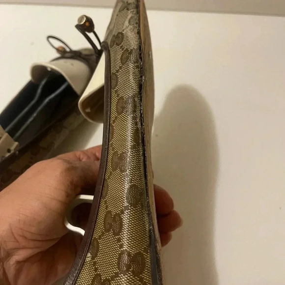 GUCCI GG WOMEN'S BROWN LUXURY LEATHER BAMBOO BIT Tassal no rips or tear. - Picture 11 of 16